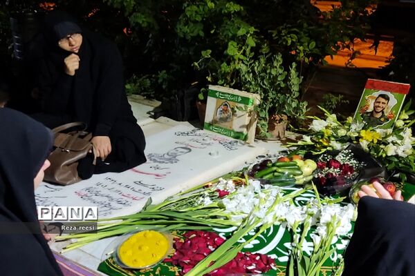 مراسم رونمایی از سنگ مزار شهید مدافع امنیت محمد اسلامی
