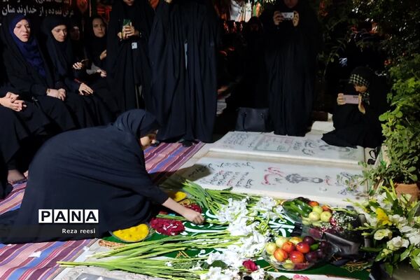 مراسم رونمایی از سنگ مزار شهید مدافع امنیت محمد اسلامی