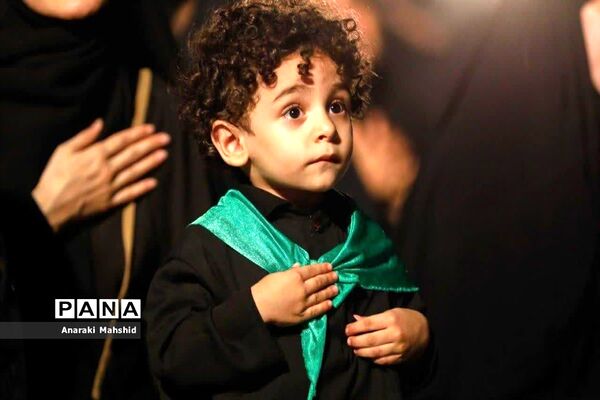 حضور نوزادان و خردسالان اردکانی در مراسم عزاداری محرم