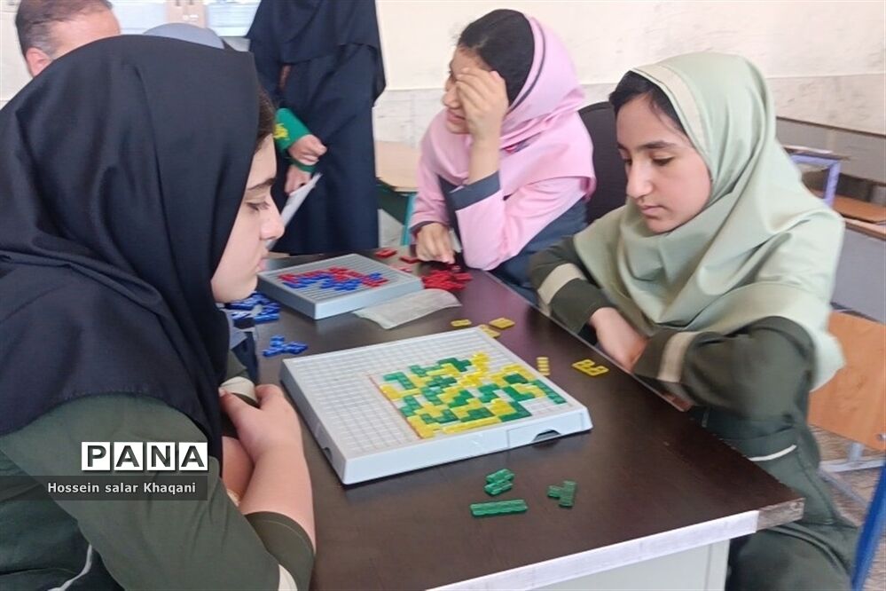 برگزاری کلاس‌های آموزشی ‌بازی‌های فکری رویش در دبستان شهیدان بهاری ‌شیراز