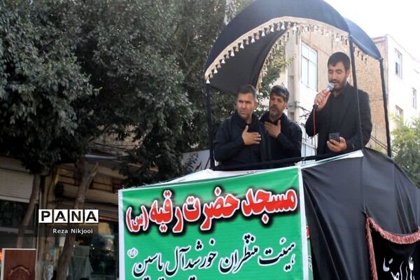 حرکت کاروان زینبیون در شهرستان بهارستان