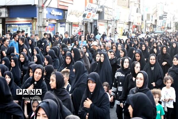 حرکت کاروان زینبیون در شهرستان بهارستان