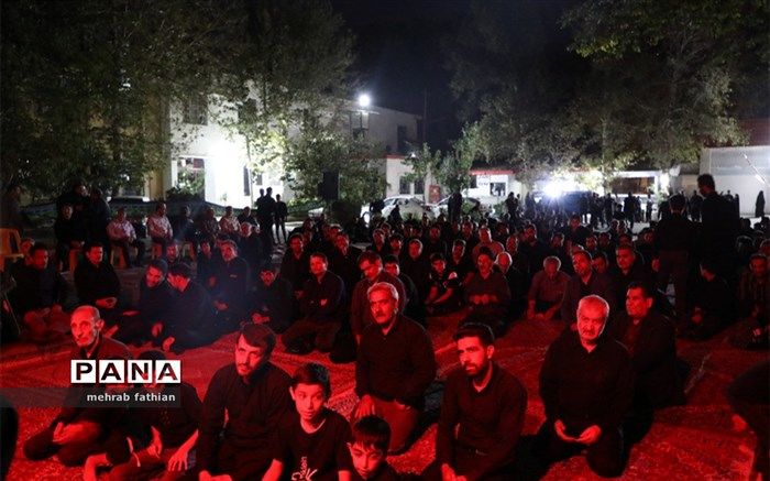 عزاداری هئیت شهدای فرهنگی آموزش و پرورش منطقه تبادکان