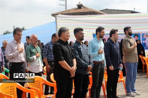 کلنگ زنی مدرسه ۶ کلاسه شهید زاهدی در گلوگاه