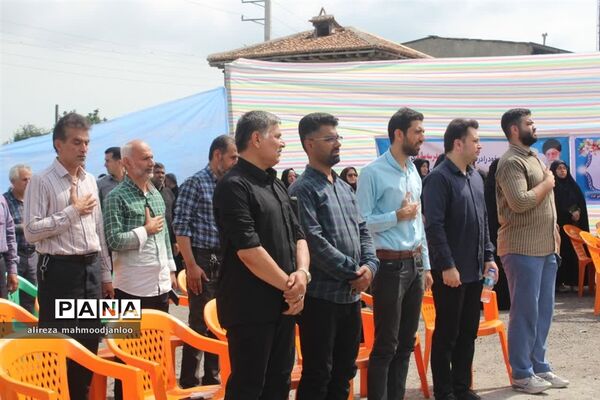 کلنگ زنی مدرسه ۶ کلاسه شهید زاهدی در گلوگاه
