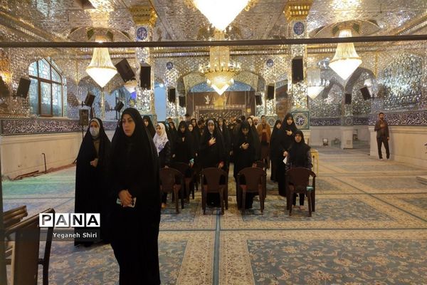 آیین اعزام دانش‌آموزان به دیدار مقام معظم رهبری (مدظله العالی) از محل آستان مقدس امامزاده سید عباس(ع) بجنورد