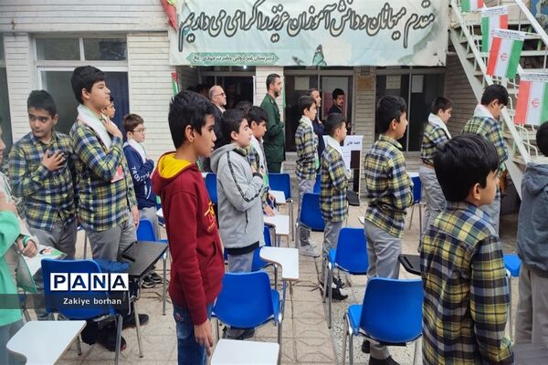 پویش چفیه‌های بهشتی در آموزشگاه مهدی(عج) شهرستان بجنورد