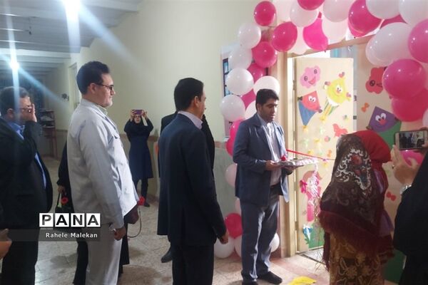 آیین افتتاحیه اتاق بازی و یادگیری در دبستان سعدی در صباشهر شهریار