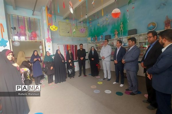 آیین افتتاحیه اتاق بازی و یادگیری در دبستان سعدی در صباشهر شهریار