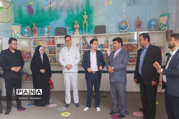 آیین افتتاحیه اتاق بازی و یادگیری در دبستان سعدی در صباشهر شهریار