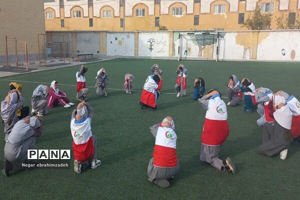 مانور پناه‌گیری و خروج اضطراری در شهرستان جاجرم