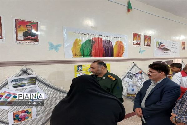 نمایشگاه پدافند غیر عامل در دبیرستان شاهد امام جواد ( ع)‌‌‌ بهبهان