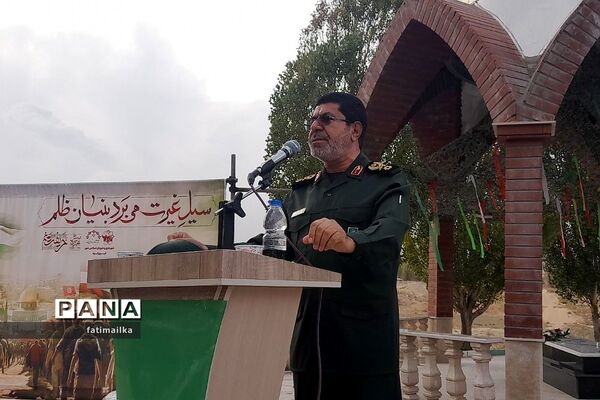 آیین گرامیداشت مراسم چهلم شهید گمنام دفاع مقدس در شهرستان فیروزکوه