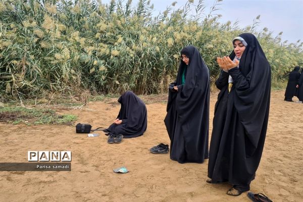 حال و هوای سفیران نور منطقه ۱۳ در راهیان نور جنوب