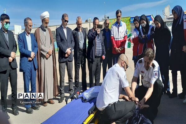 رزمایش پدافند غیرعامل در شهرستان بام و صفی آباد