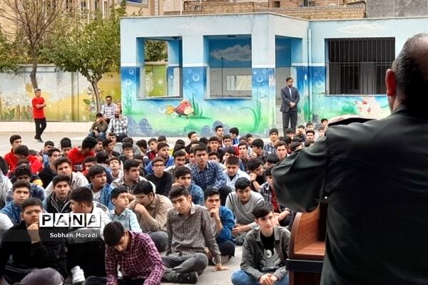 مراسم یادواره شهدای دانش‌آموز در دبیرستان ابوالفضل بصام شهرستان قرچک