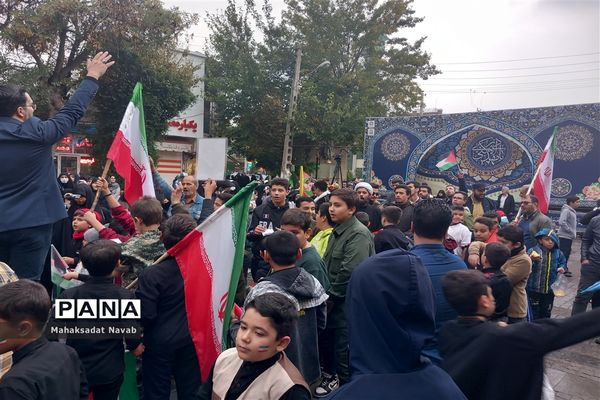 خروش نوجوانان اراک در حمایت از کودکان غزه