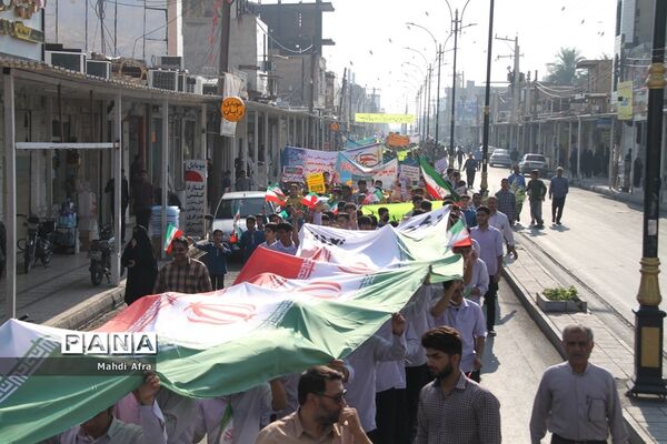 برگزاری راهپیمایی یوم الله 13 آبان در شهرستان بهبهان