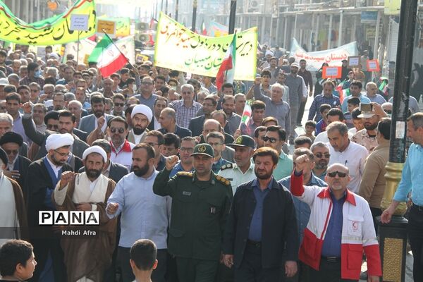 برگزاری راهپیمایی یوم الله 13 آبان در شهرستان بهبهان