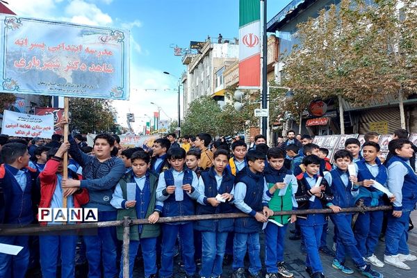 راهپیمایی روز 13آبان در زنجان