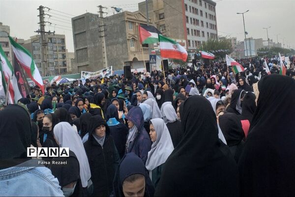 برگزاری راهپیمایی ۱۳ آبان در شهرستان ملارد