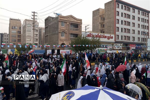برگزاری راهپیمایی ۱۳ آبان در شهرستان ملارد