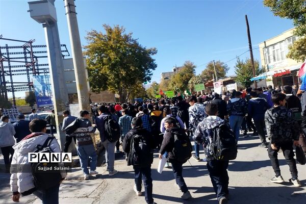 راهپیمایی سیزده آبان در شهرستان اقلید