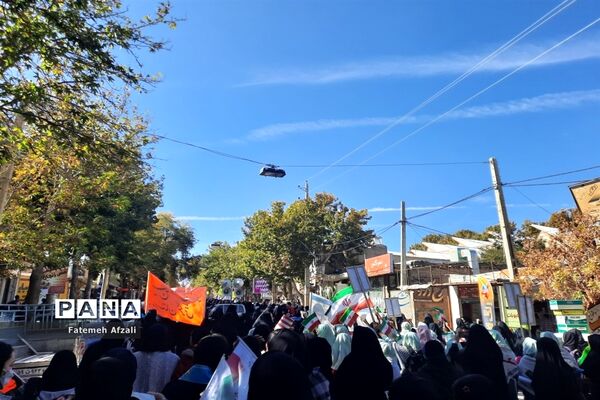 راهپیمایی سیزده آبان در شهرستان اقلید