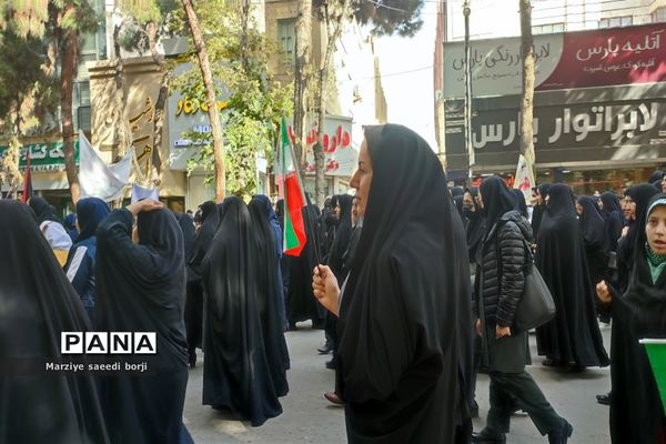 راهپیمایی ۱۳ آبان در شهرستان بجنورد