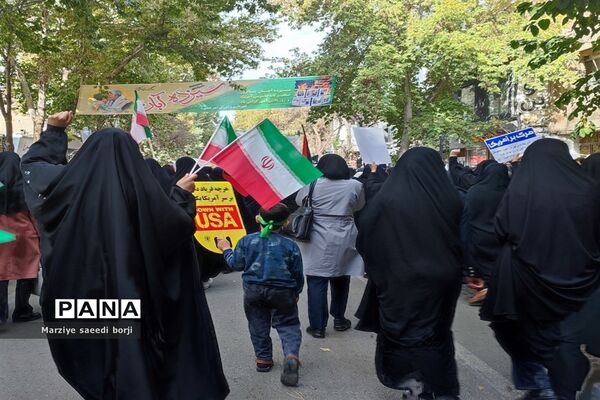 راهپیمایی ۱۳ آبان در شهرستان بجنورد