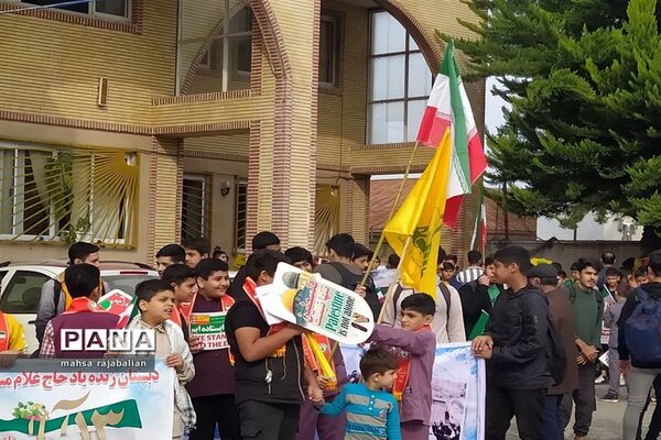 راهپیمایی روز دانش‌آموز در بهنمیر