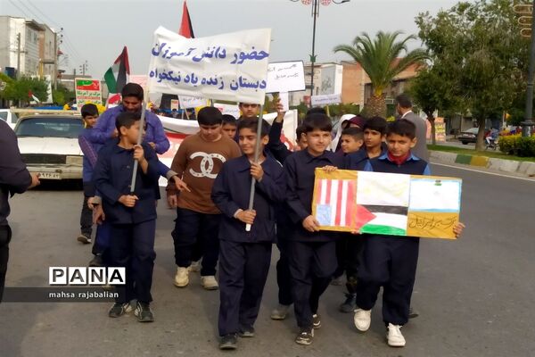 راهپیمایی روز دانش‌آموز در بهنمیر