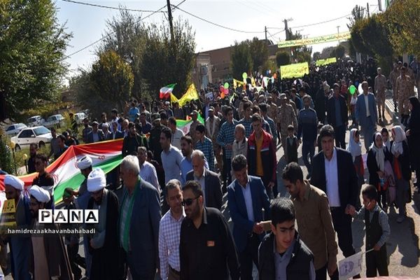 راهپیمائی  یوم الله سیزدهم آبان دربهاباد یزد