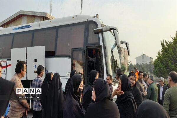 اعزام دانش‌آموزان شهرستان نور به دیار شهدا