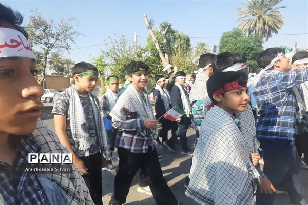 راهپیمایی روز سیزده آبان در جهرم