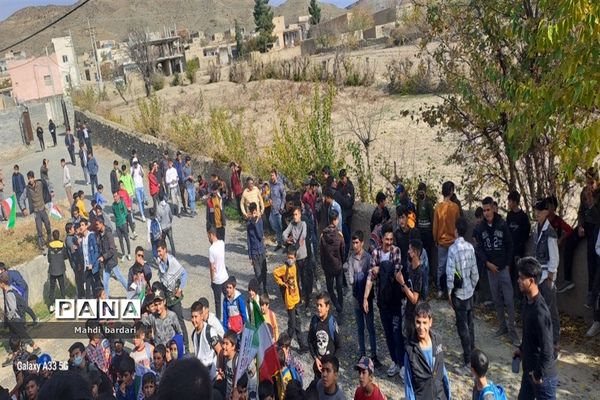 راهپیمایی ۱۳ آبان در شهرستان راز و جرگلان