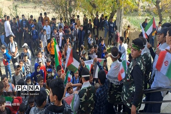 راهپیمایی ۱۳ آبان در شهرستان راز و جرگلان