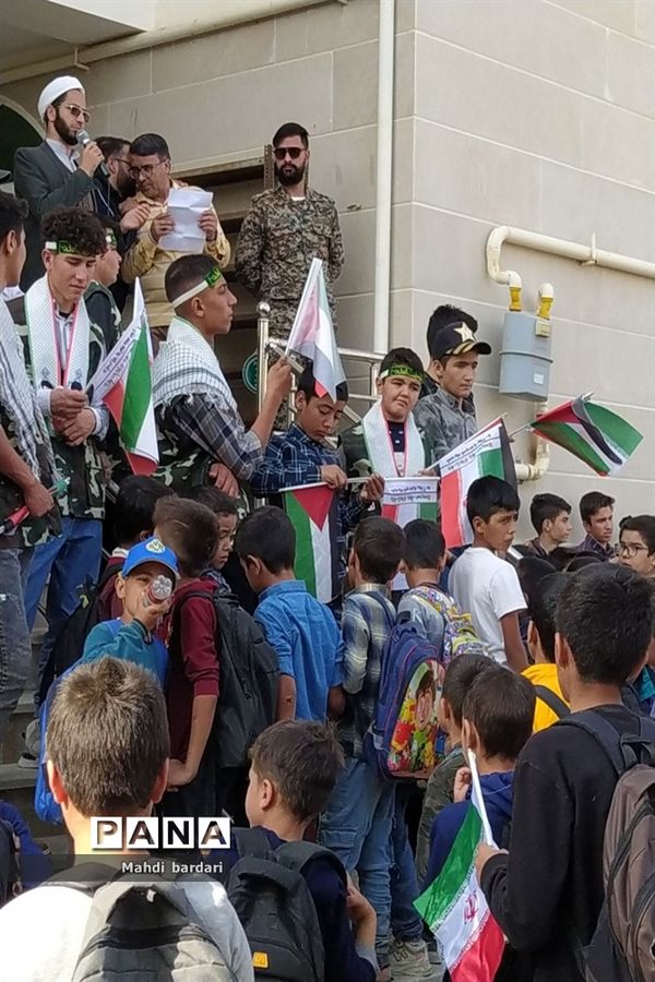 راهپیمایی ۱۳ آبان در شهرستان راز و جرگلان