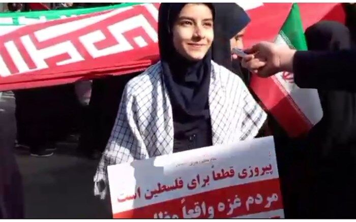 آمدیم تا نشان دهیم مردم فلسطین تنها نیستند