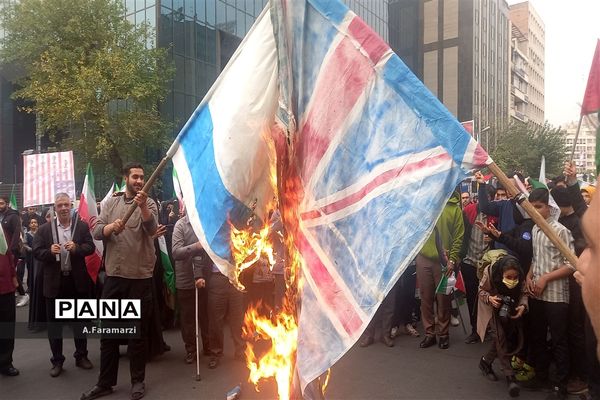 راهپیمایی روز دانش‌آموز و حمایت از مردم مظلوم فلسطین