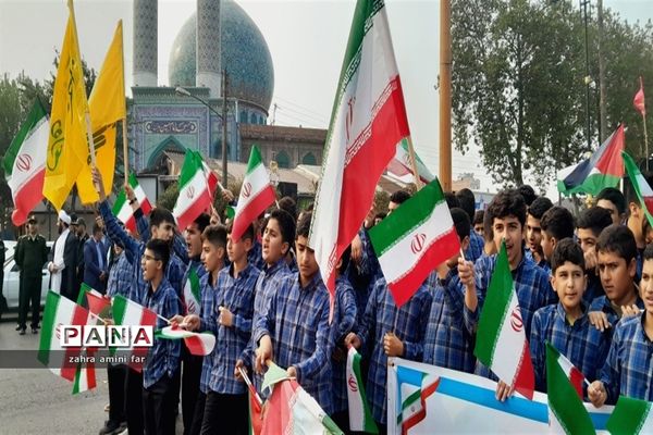 حماسه حضور ۱۳ آبان در نور