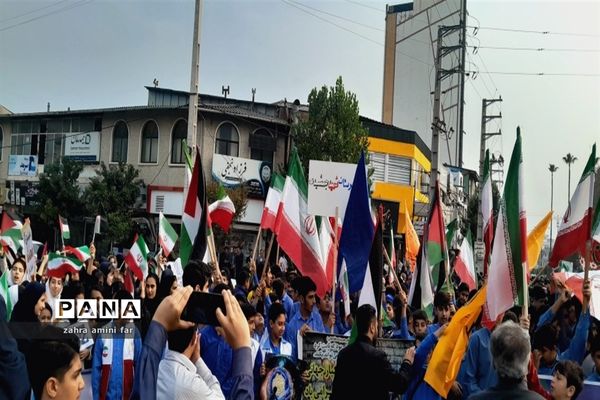 حماسه حضور ۱۳ آبان در نور