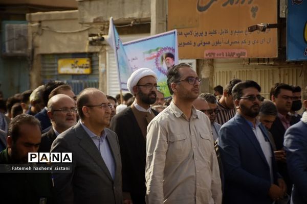 راهپیمایی سیزده آبان در زابل