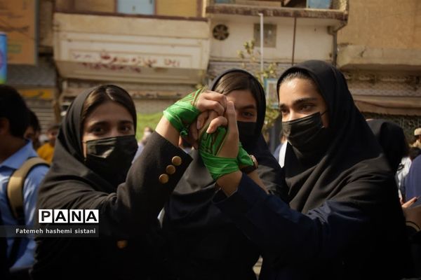 راهپیمایی سیزده آبان در زابل