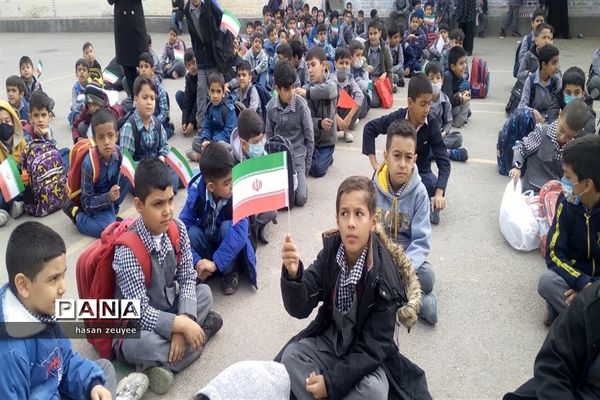 مراسم 13آبان در مدرسه شهید ندافی