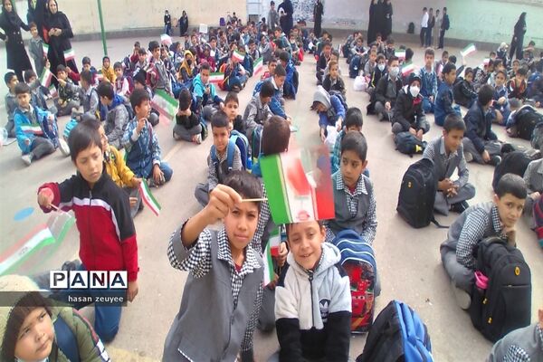 مراسم 13آبان در مدرسه شهید ندافی