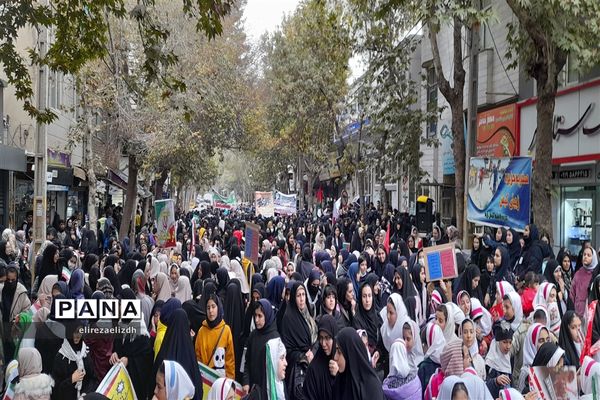 مراسم راهپیمایی یوم الله 13 آبان ماه شهرستان البرز استان قزوین