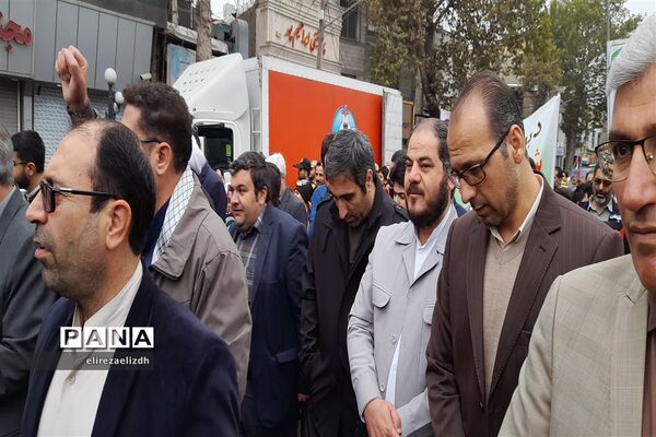 مراسم راهپیمایی یوم الله 13 آبان ماه شهرستان البرز استان قزوین