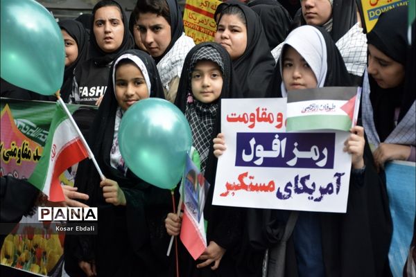 راهپیمایی ۱۳ آبان در شهرستان علی آباد کتول