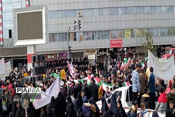 راهپیمایی ۱۳ آبان در خرمدره